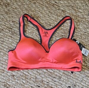 🛍 LA GEAR X Design Back Neon Pink Sports Bra - SIZE XL